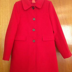 Beautiful brand new vintage red coat with lining for a girl of 10-12 y.o.